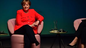 Angela Merkel beim „Brigitte“-Talk in Berlin Foto: AFP