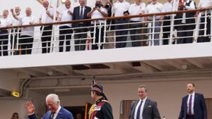 König Charles besuchte die Britannia. Foto: imago/Avalon.red