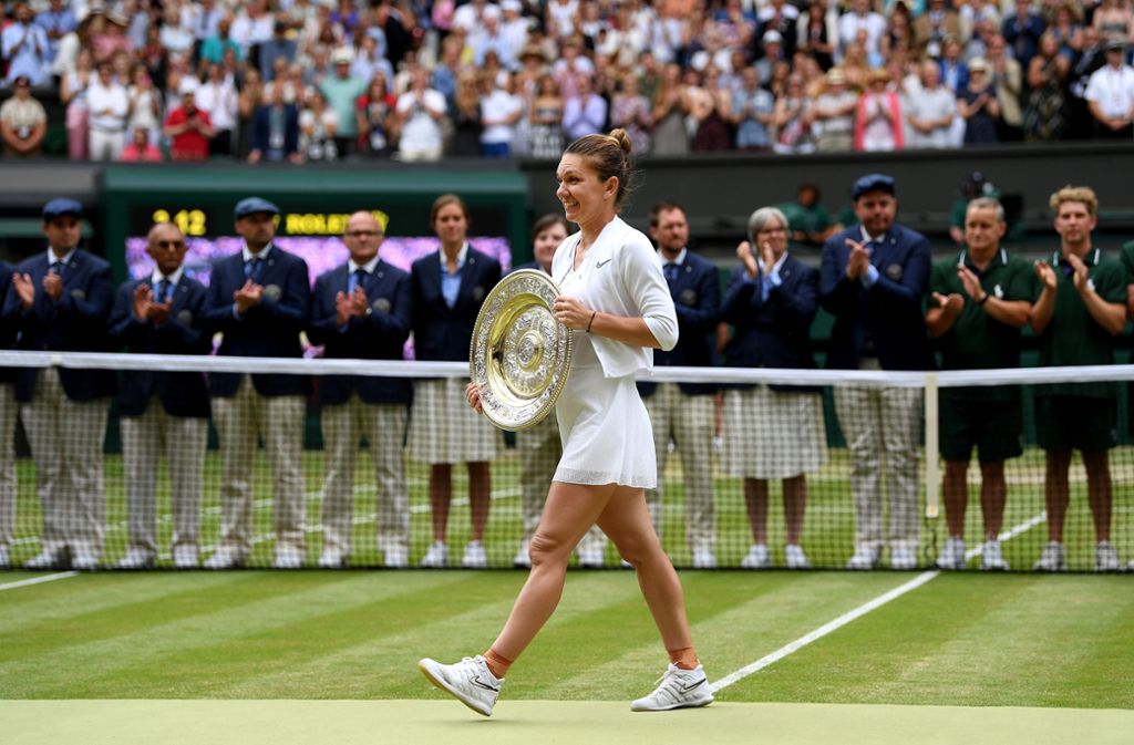 Simona Halep hat zum ersten Mal Wimbledon gewonnen. Foto: Getty Images