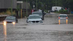 In Stolberg herrscht eine angespannte Hochwasserlage. Foto: dpa/Ralf Roeger