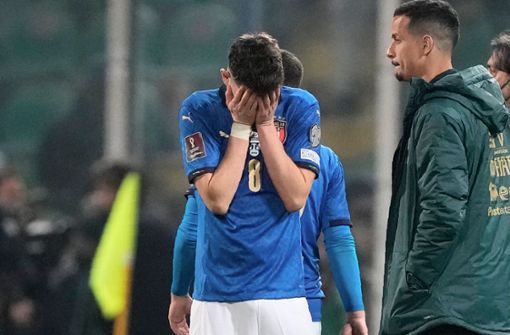 Nicht zu fassen: Italien ist schon wieder nicht bei der WM dabei. Foto: dpa/Antonio Calanni