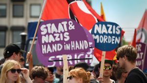 Nach dem  Mordfall Lübcke: Protest in Kassel gegen Rechtsextremismus Foto: dpa/Uwe Zucchi