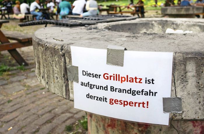 Trockenheit in Stuttgart: Grillplätze sind von diesem Wochenende an gesperrt