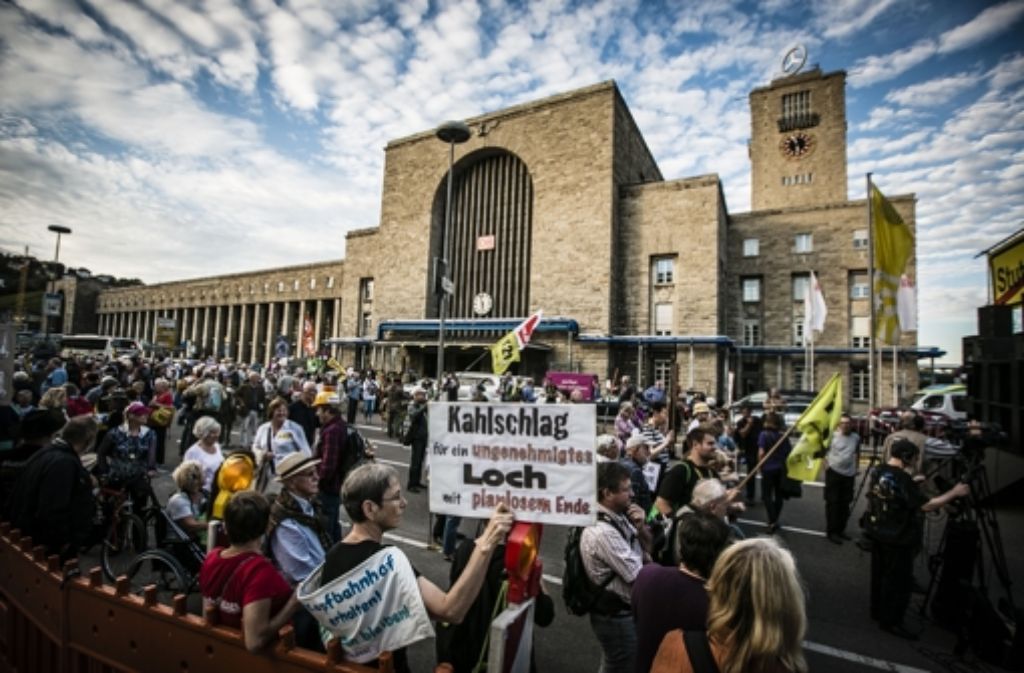 Protest gegen Stuttgart 21 Foto: Leif Piechowski