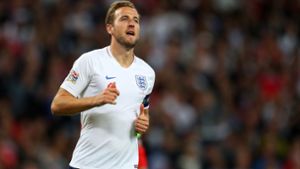Die TV-Zuschauer werden Englands Harry Kane kurzzeitig in Schwarz-Weiß zu sehen bekommen. Foto: Getty Images Europe