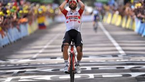 Thomas de Gendt hat die achte Etappe der Tour de France gewonnen. Foto: AFP