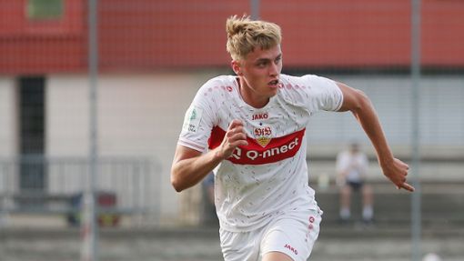 VfB_Nachwuchsmann Luca Battista spielt in der kommenden Saison beim Regionalligisten SGV Freiberg.  Foto: Pressefoto Baumann/Julia Rahn Foto:  