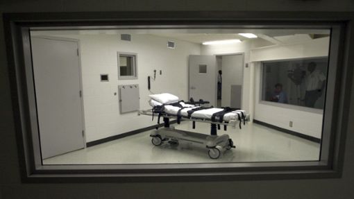 Blick in Alabamas Kammer für Hinrichtungen mit tödlicher Injektion in der Holman Correctional Facility (Justizvollzugsanstalt) in Atmore. Foto: dpa/Dave Martin
