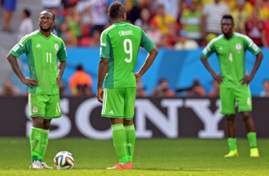 Die WM-Achtelfinalpartie Frankreich gegen Nigeria.