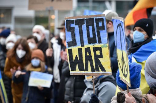 Zeichen setzen gegen den Krieg. Foto: Lichtgut/Ferdinando Iannone