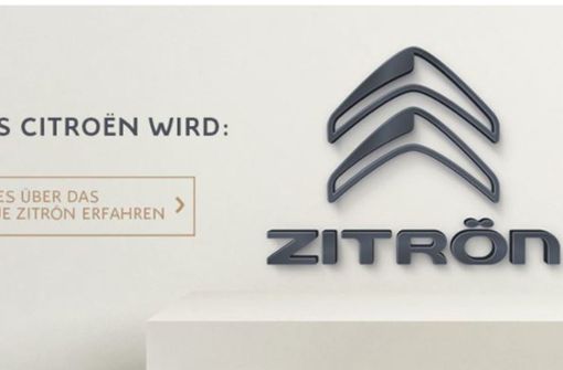 Aus Citroën in Deutschland wird Zitrön“. Foto: Zitrön