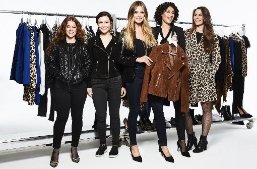 Das Kernstück der Kollektion von Heidi Klum: eine braune Lederjacke. Immer mehr Stars designen für kostengünstige Läden. Foto: obs/Lidl