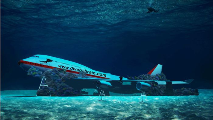 Einer Boeing ganz nah – unter Wasser