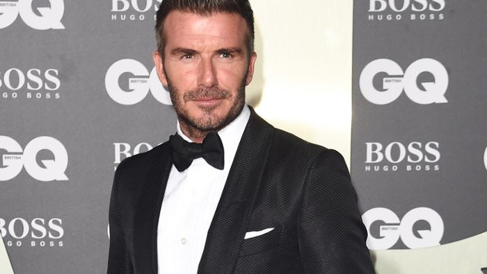David Beckham überrascht Marc Anthony auf dem Walk of Fame