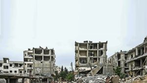 Zögernd regt sich in den  Trümmern von Afrin das zivile Leben. Foto: AFP
