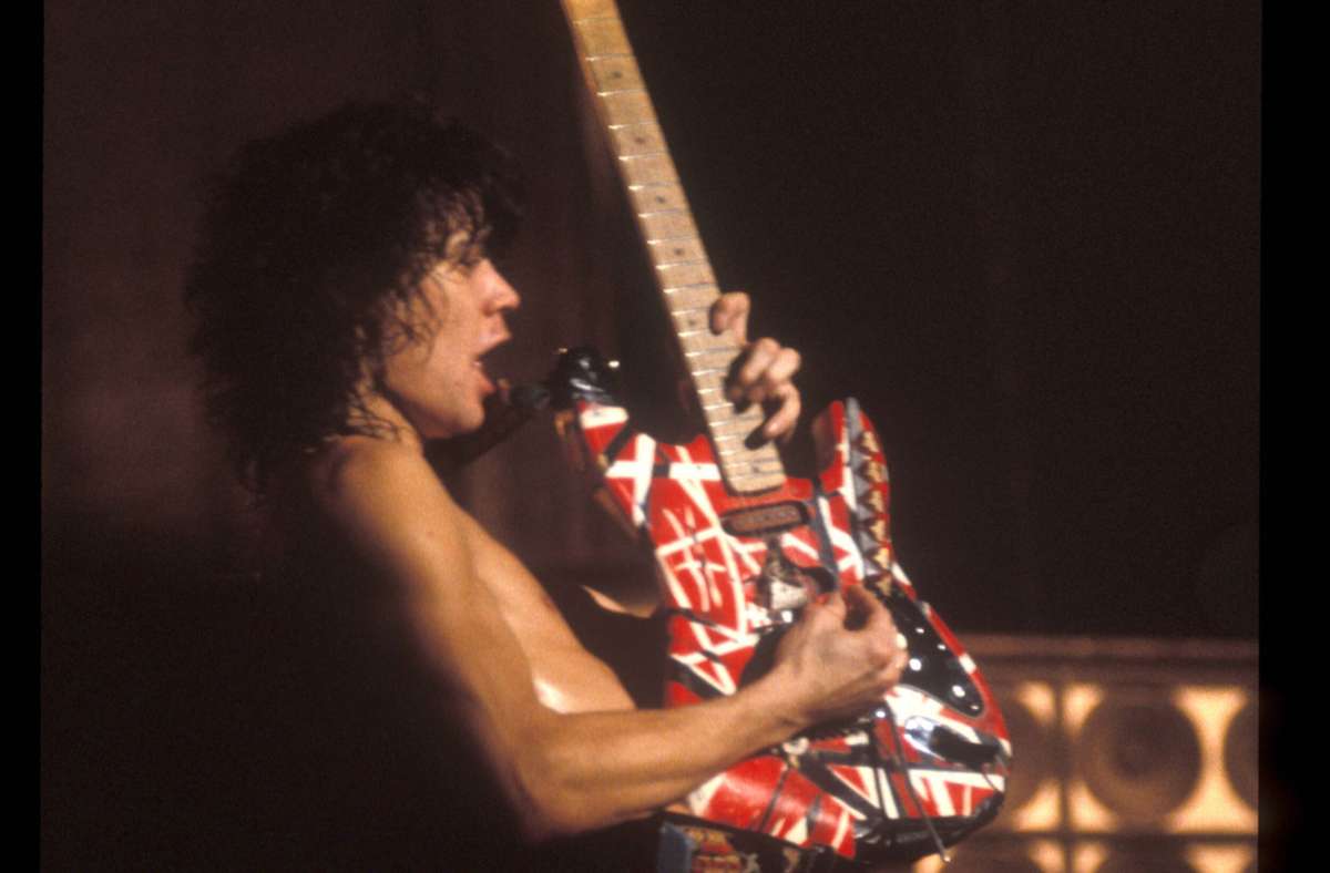 Eddie Van Halen 1981 bei einem Konzert in Los Angeles