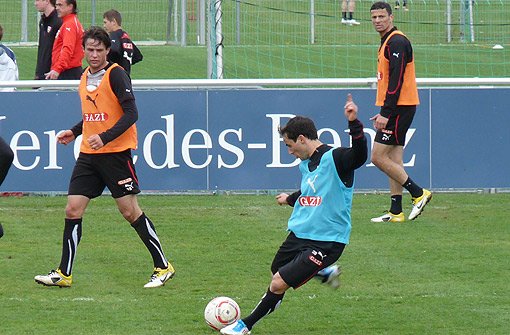 Klicken Sie sich durch die Bilder vom VfB-Training. Foto: Belser