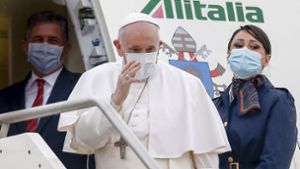 Papst Franziskus ist in Bagdad  gelandet