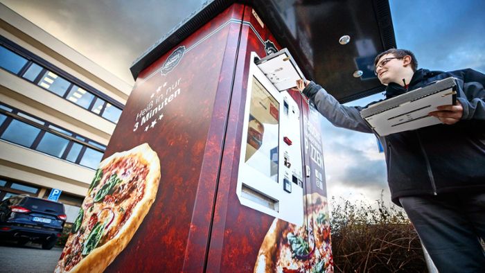 Dieser Automat backt in drei Minuten frische Pizza