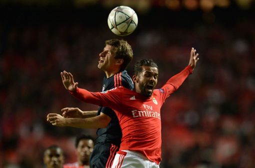 Ein Wiedersehen gibt es zwischen dem FC Bayern München (hier Thomas Müller) und Benfica Lissabon. Foto: dpa