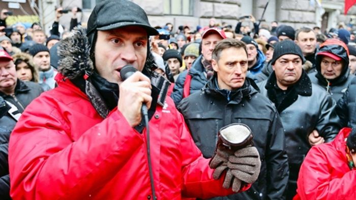 Oppositionsführer Klitschko kämpft für Europa