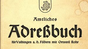 Markus Schröter erfasst historische Dokumente wie dieses Vaihinger Adressbuch von 1938 und stellt die Daten online. Foto: privat
