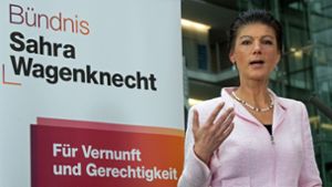 Sahra Wagenknechts Partei will bei der Kommunalwahl im Saarland in einzelnen Kommunen antreten. Foto: Jonathan Penschek/dpa