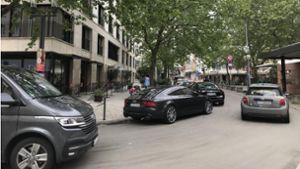 Parksuchverkehr und Falschparker – immer noch der Normalzustand in der City Foto: Redaktion