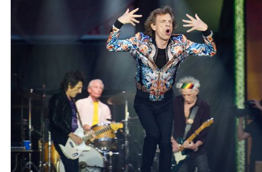 Ron Wood, Charlie Watts, Mick Jagger und Keith Richards  (von links) am Samstagabend in Stuttgart Foto: Lichtgut/Max Kovalenko