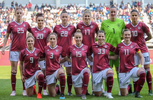Die deutsche Fußball-Nationalmannschaft der Frauen. Foto: Baumann