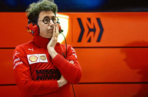 Mattia Binotto: Der Ferrari-Teamchef finden den Weg in die Erfolgsspur nicht und erlebt immer wieder heftige Debakel. Foto: imago
