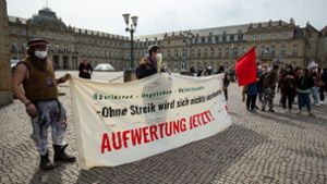 Insgesamt 1100 Menschen sind am Dienstag in Stuttgart und Göppingen in den Ausstand getreten. Foto: Lichtgut/Leif Piechowski/Leif Piechowski