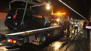 5. Oktober: Auto brennt im Heslacher Tunnel