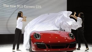 Enthüllung des Porsche 911 GTS Coupé auf der Los Angeles Autos Show. Foto: EPA