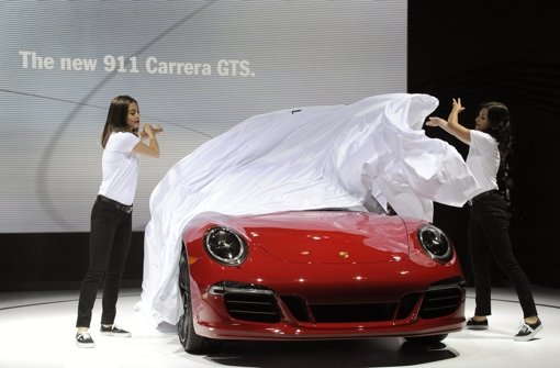 Enthüllung des Porsche 911 GTS Coupé auf der Los Angeles Autos Show. Foto: EPA