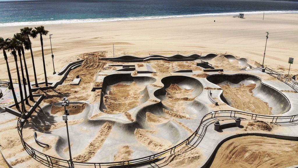 Venice Beach in Los Angeles: Darum wurde der  Skatepark mit Sand aufgeschüttet