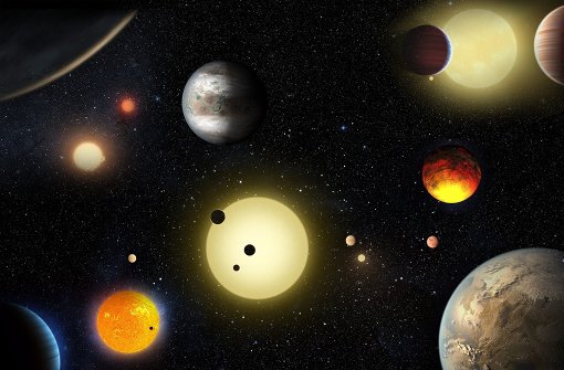 Das Bild der NASA vom 10. Mai 2016 zeigt eine Darstellung der Planeten, die das Weltraum-Observatorium Kepler gemacht hat. 1284 neue Planeten hat das Kepler-Teleskop entdeckt. Foto: NASA