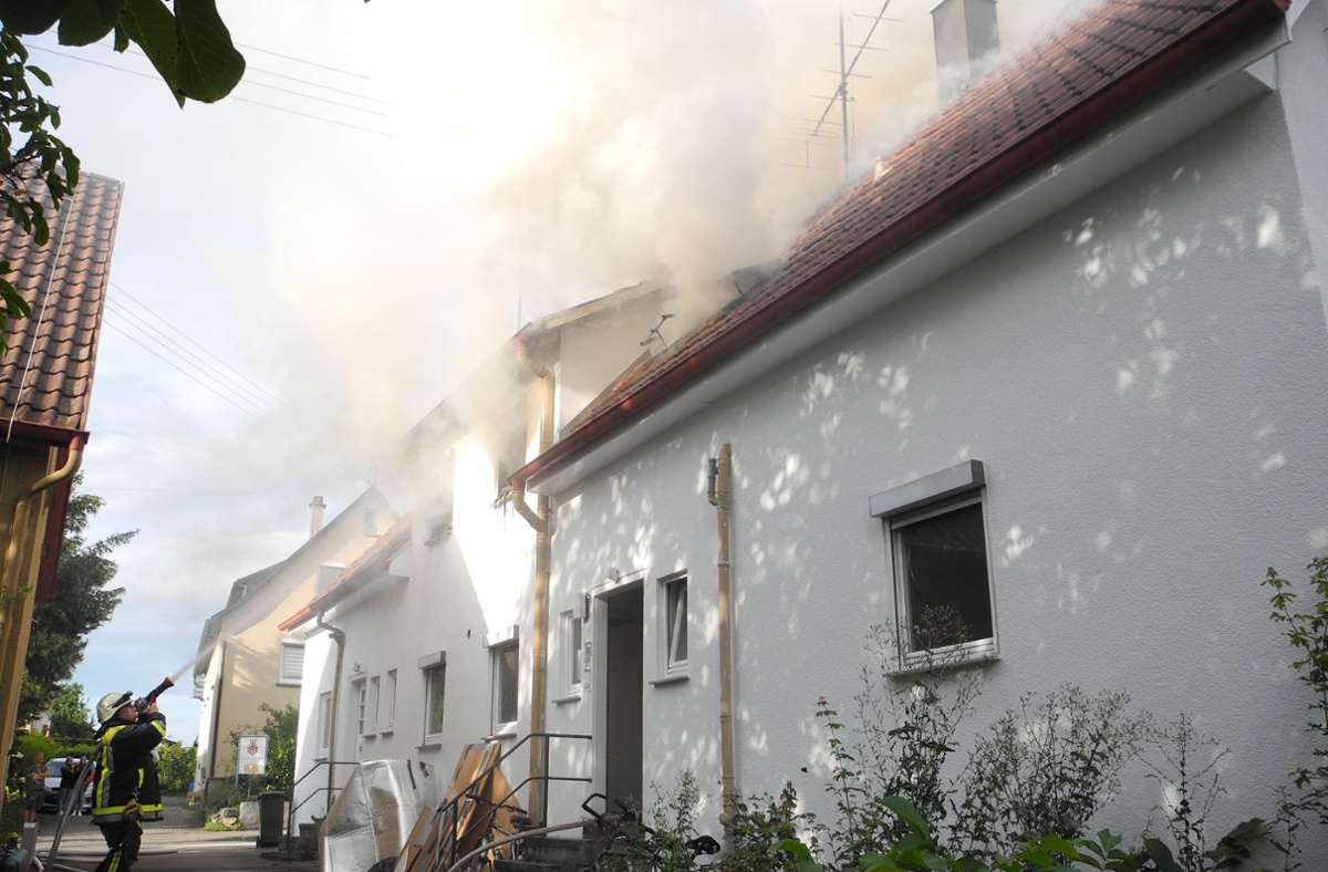 Das Feuer war im Treppenhaus im ersten Stock ausgebrochen.