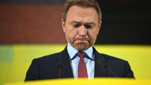 FDP-Bundesvorsitzender Christian Lindner plagen Sorgen: Die FDP sucht auf dem Bundesparteitag in Berlin nach neuer Orientierung. Foto: dpa/Britta Pedersen