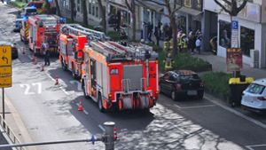 An der Heilbronner Straße kam es am Mittwochnachmittag zu einem Brand. Foto: Fotoagentur Stuttgart/Andreas Rosar