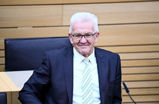 Winfried Kretschmann hat ob des Wahlsiegs gut zu lachen. Foto: dpa/Uli Deck