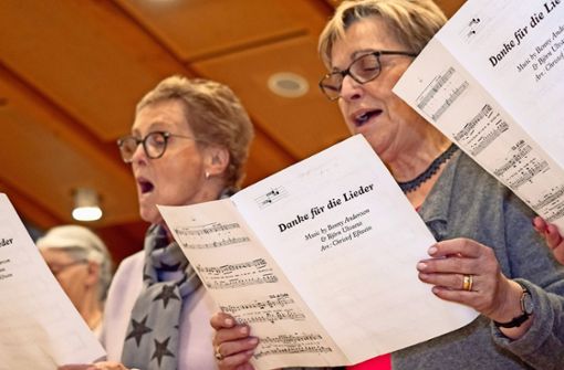 Der Korntaler Chor probt jeden Dienstag. Er setzt auf traditionelles und deutsches Liedgut – Musik, die den Nachwuchs offenbar wenig anspricht. Foto: factum/Weise