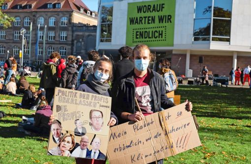 Die Aktivisten von Fridays for Future fordern ein zügigeres Einschreiten beim CO2-Ausstoß – lokal und global. Foto: Lichtgut/Max Kovalenko