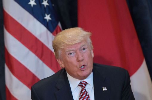US-Präsident Trump will die deutschen Autobauer in Amerika stoppen. Foto: AFP
