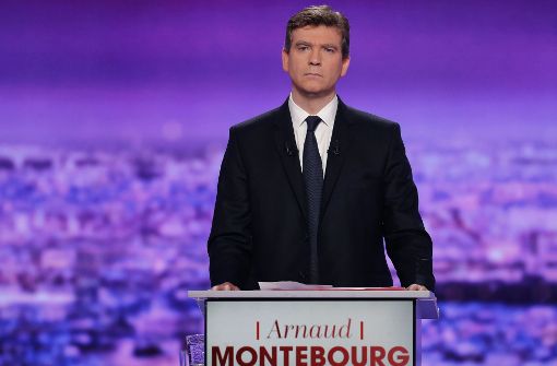 Der frühere Wirtschaftsminister Arnaud Montebourg hat die erste TV-Debatte im Zuge der Vorwahlen bei Frankreichs Sozialisten laut einer Blitzumfrage gewonnen Foto: AFP