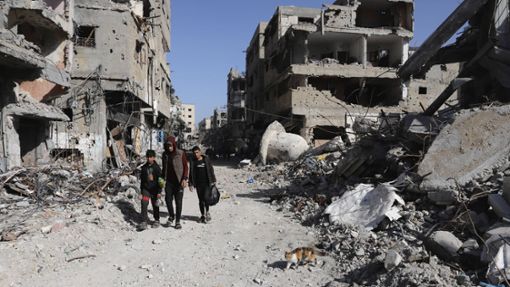 Fast vier Monate nach Beginn des Krieges im Gazastreifen ist mindestens die Hälfte aller Gebäude  beschädigt oder zerstört (Archivfoto). Foto: IMAGO/Xinhua/IMAGO/Mohammed Ali