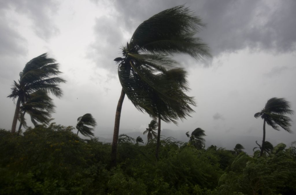 Der Hurrikan „Matthew“ wütet derzeit mit bis zu 230 Kilometern in Port-au-Prince, Haiti.