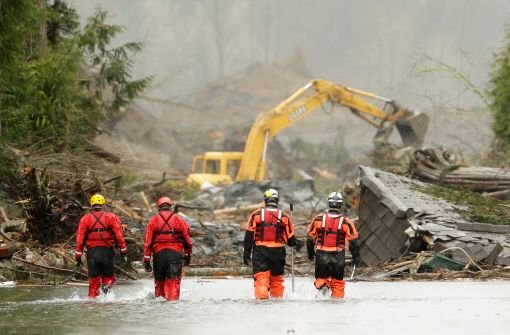 Gut eine Woche nach dem verheerenden Erdrutsch im US-Bundesstaat Washington ist die Zahl der Vermissten deutlich von zuletzt 90 auf 30 gesunken. Foto: dpa