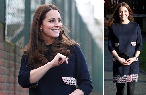 Herzogin Kate ist im siebten Monat schwanger. Doch noch hat die 33-Jährige keine Zeit, sich zu schonen. Foto: dpa/Getty Images