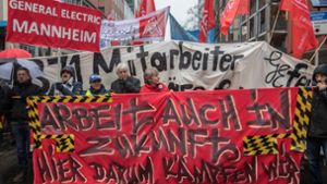 Ende des vergangenen Jahres hatten auch in Deutschland Mitarbeiter von General Electrics gegen Stellenabbau demonstriert. Foto: dpa